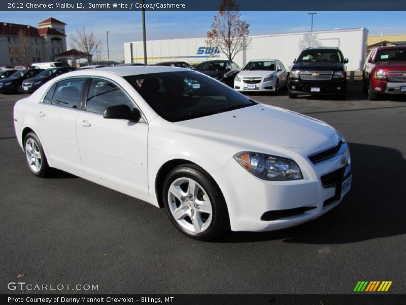 Summit White / Cocoa/Cashmere 2012 Chevrolet Malibu LS