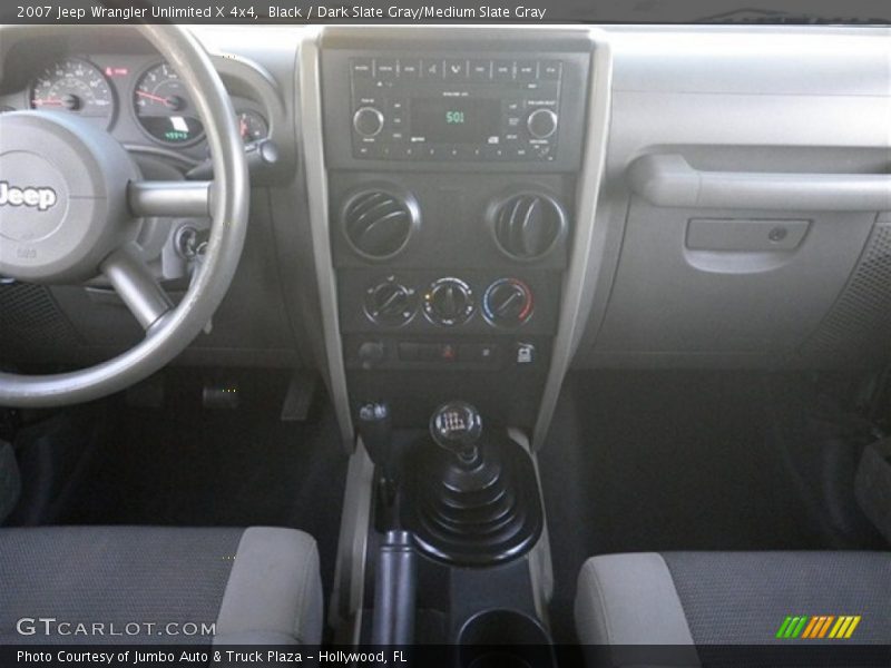 Black / Dark Slate Gray/Medium Slate Gray 2007 Jeep Wrangler Unlimited X 4x4