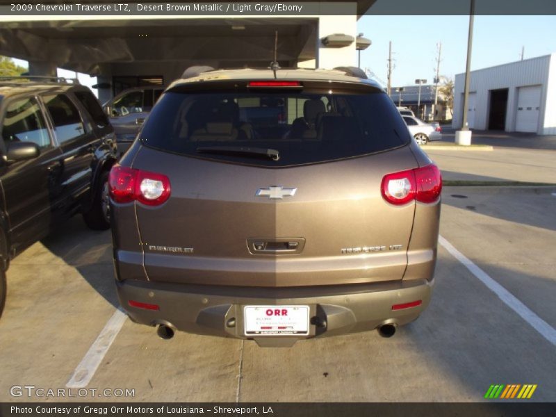 Desert Brown Metallic / Light Gray/Ebony 2009 Chevrolet Traverse LTZ