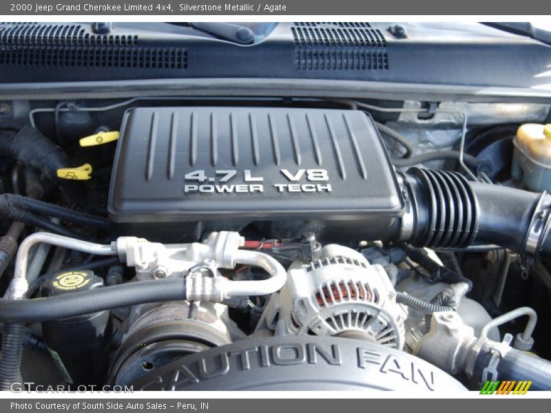 Silverstone Metallic / Agate 2000 Jeep Grand Cherokee Limited 4x4