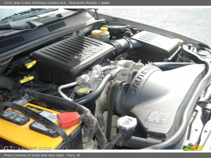 Silverstone Metallic / Agate 2000 Jeep Grand Cherokee Limited 4x4