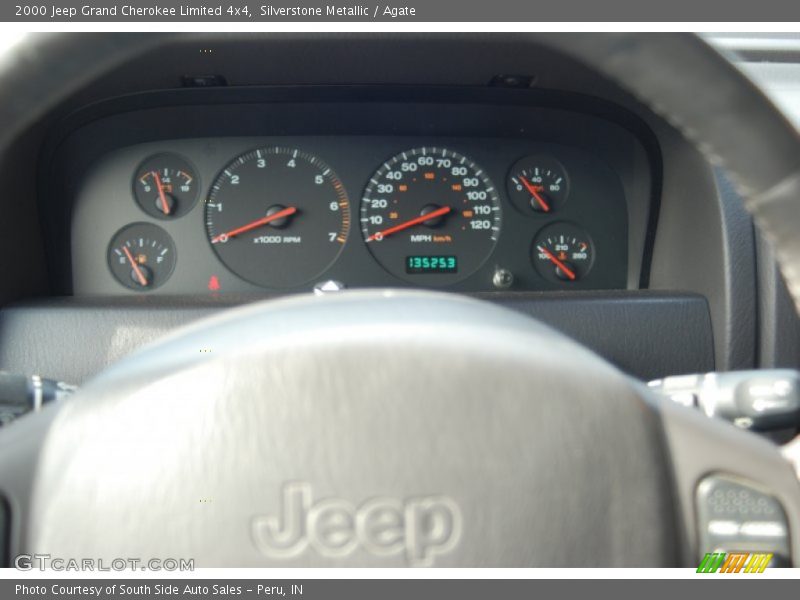 Silverstone Metallic / Agate 2000 Jeep Grand Cherokee Limited 4x4