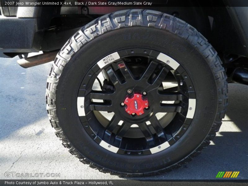 Black / Dark Slate Gray/Medium Slate Gray 2007 Jeep Wrangler Unlimited X 4x4