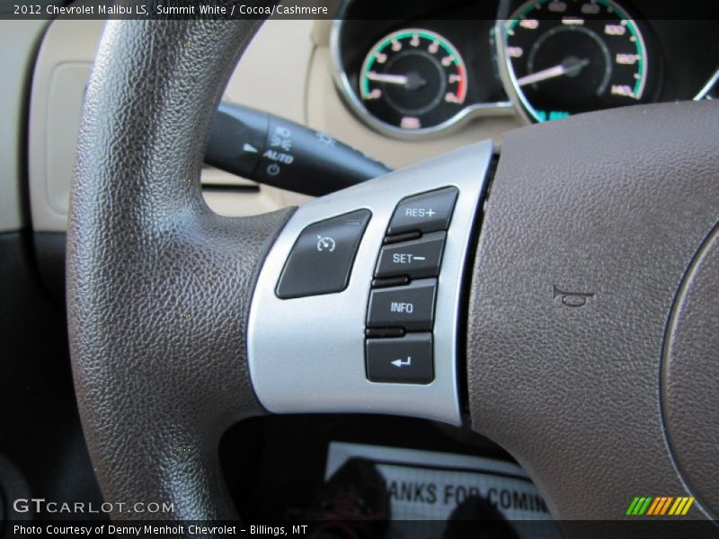 Summit White / Cocoa/Cashmere 2012 Chevrolet Malibu LS