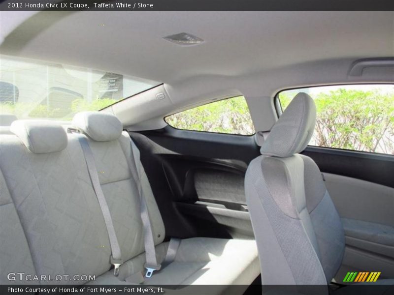 Taffeta White / Stone 2012 Honda Civic LX Coupe