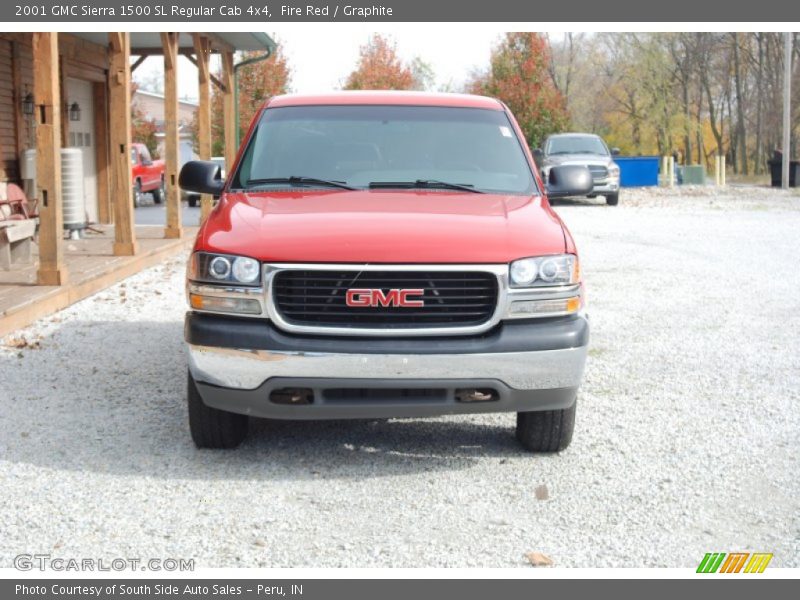 Fire Red / Graphite 2001 GMC Sierra 1500 SL Regular Cab 4x4