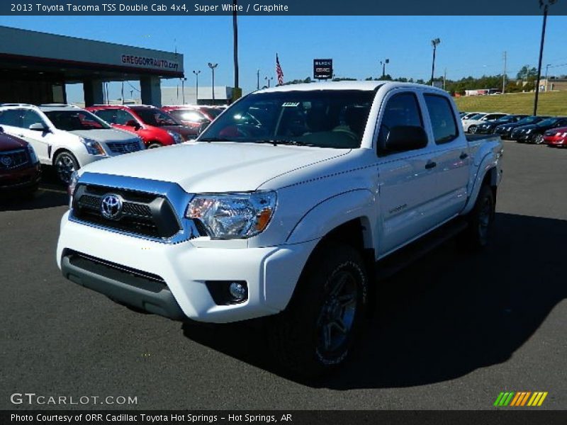 Super White / Graphite 2013 Toyota Tacoma TSS Double Cab 4x4