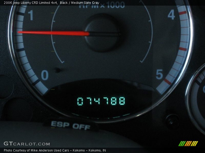 Black / Medium Slate Gray 2006 Jeep Liberty CRD Limited 4x4