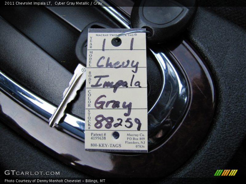 Cyber Gray Metallic / Gray 2011 Chevrolet Impala LT