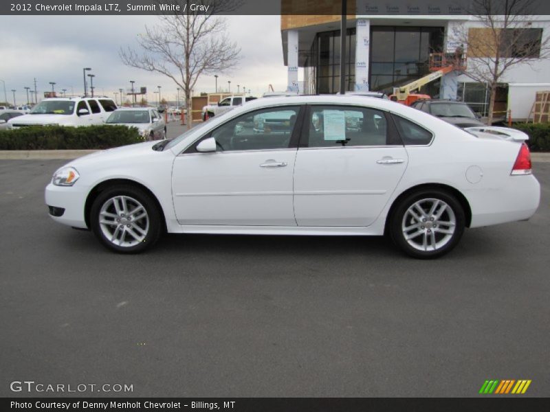 Summit White / Gray 2012 Chevrolet Impala LTZ