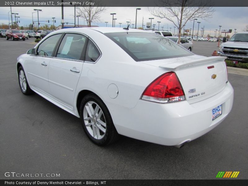 Summit White / Gray 2012 Chevrolet Impala LTZ