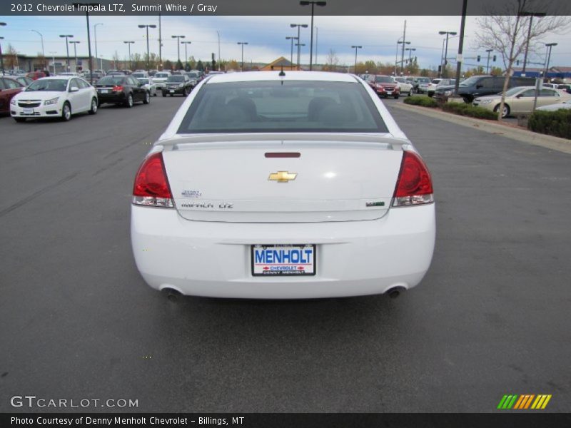 Summit White / Gray 2012 Chevrolet Impala LTZ