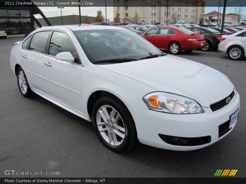 Summit White / Gray 2012 Chevrolet Impala LTZ
