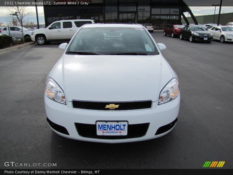 Summit White / Gray 2012 Chevrolet Impala LTZ