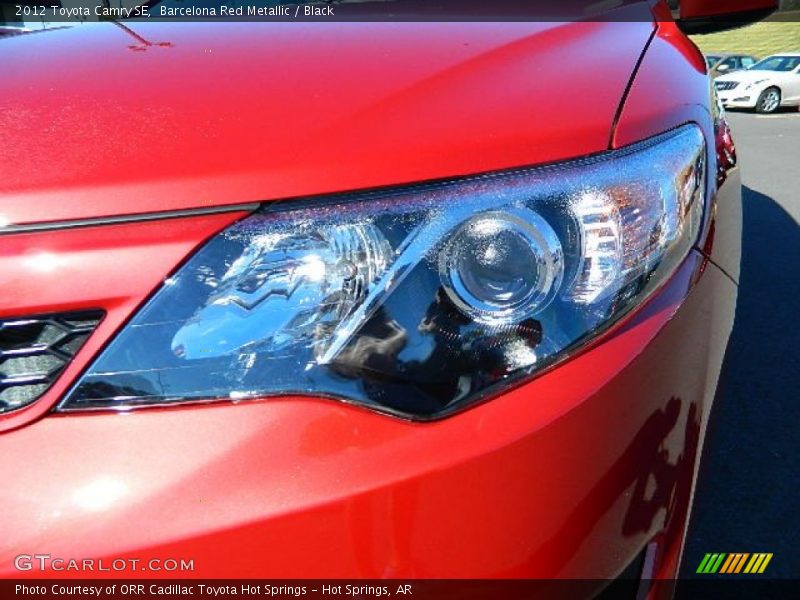 Barcelona Red Metallic / Black 2012 Toyota Camry SE