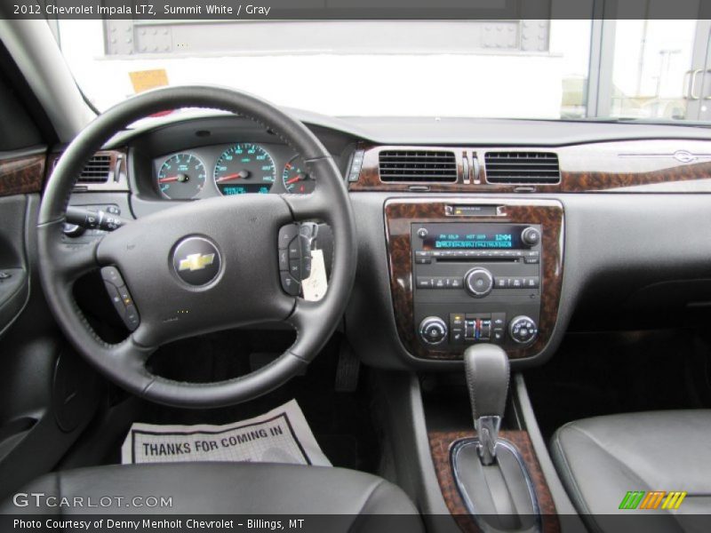 Summit White / Gray 2012 Chevrolet Impala LTZ