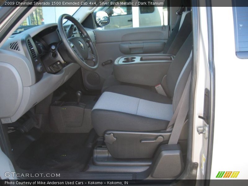 Silver Birch Metallic / Dark Titanium 2009 Chevrolet Silverado 1500 Extended Cab 4x4