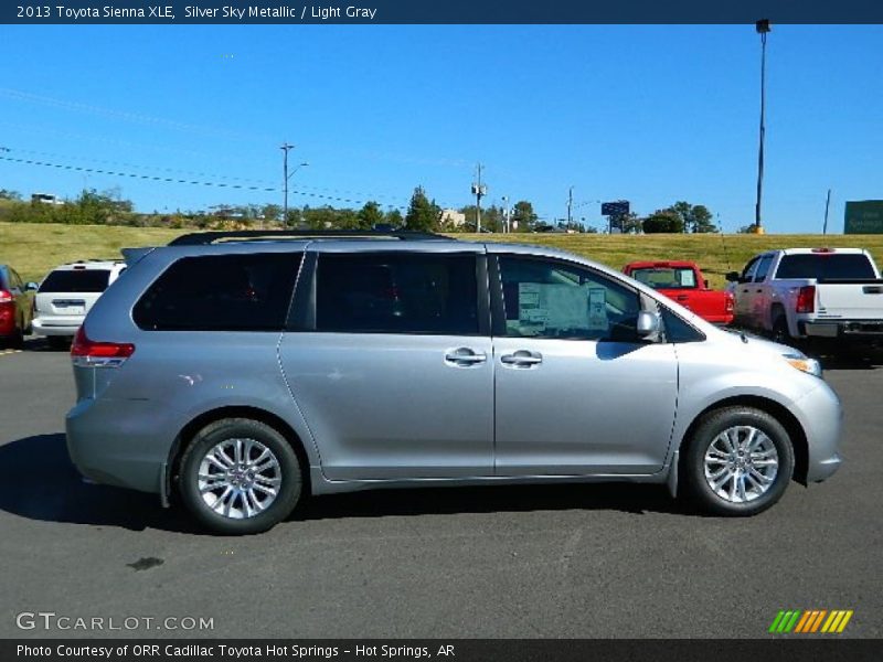 Silver Sky Metallic / Light Gray 2013 Toyota Sienna XLE