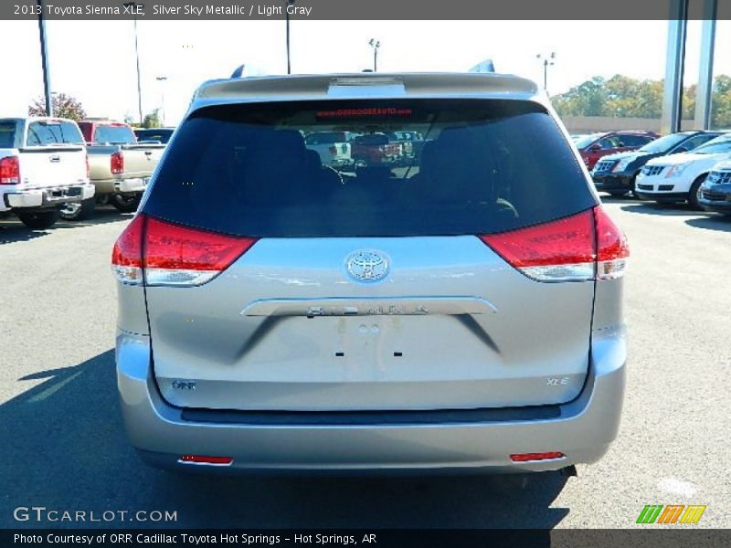 Silver Sky Metallic / Light Gray 2013 Toyota Sienna XLE