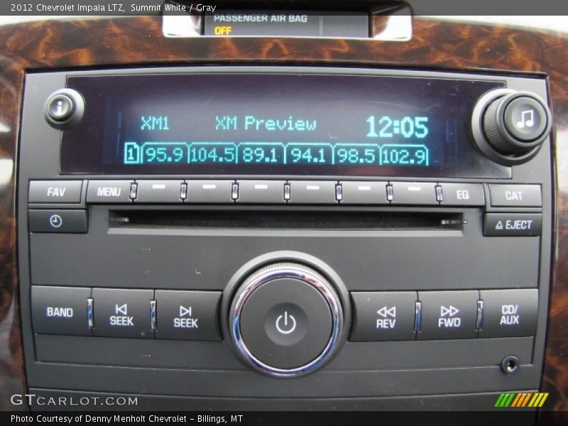 Summit White / Gray 2012 Chevrolet Impala LTZ