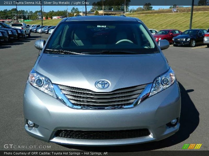 Silver Sky Metallic / Light Gray 2013 Toyota Sienna XLE