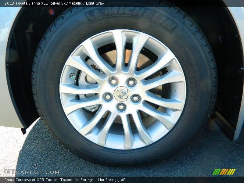 Silver Sky Metallic / Light Gray 2013 Toyota Sienna XLE