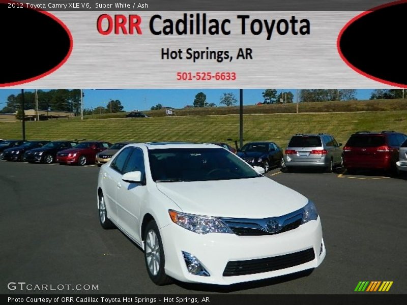 Super White / Ash 2012 Toyota Camry XLE V6