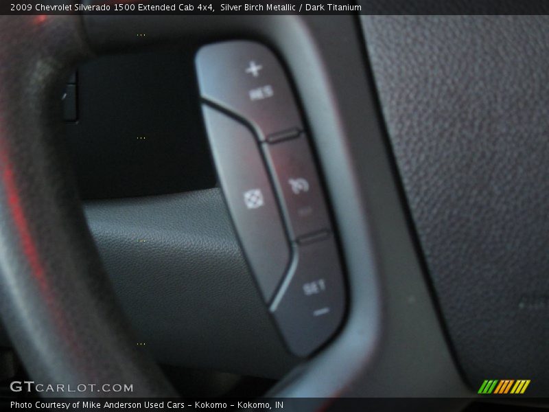 Silver Birch Metallic / Dark Titanium 2009 Chevrolet Silverado 1500 Extended Cab 4x4