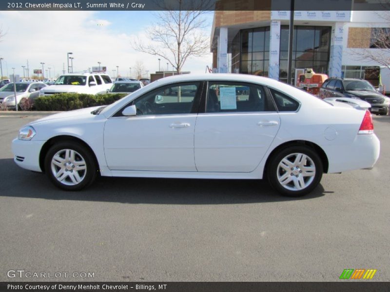 Summit White / Gray 2012 Chevrolet Impala LT