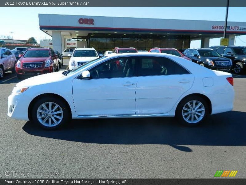 Super White / Ash 2012 Toyota Camry XLE V6