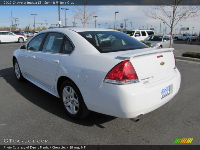 Summit White / Gray 2012 Chevrolet Impala LT