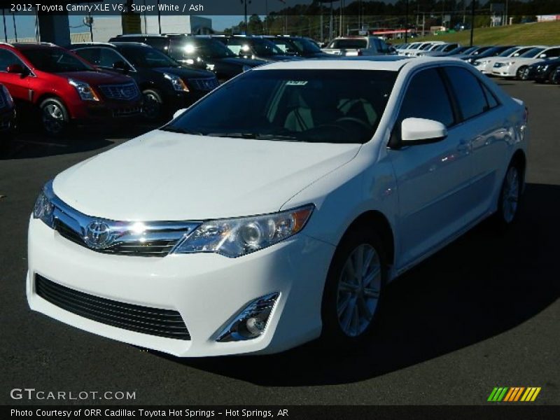 Super White / Ash 2012 Toyota Camry XLE V6