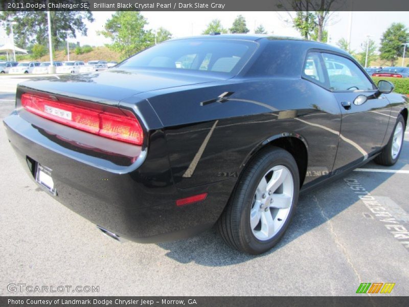Brilliant Black Crystal Pearl / Dark Slate Gray 2011 Dodge Challenger SE
