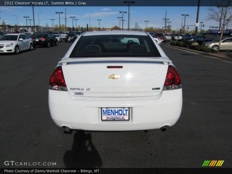 Summit White / Gray 2012 Chevrolet Impala LT
