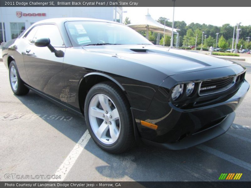 Brilliant Black Crystal Pearl / Dark Slate Gray 2011 Dodge Challenger SE