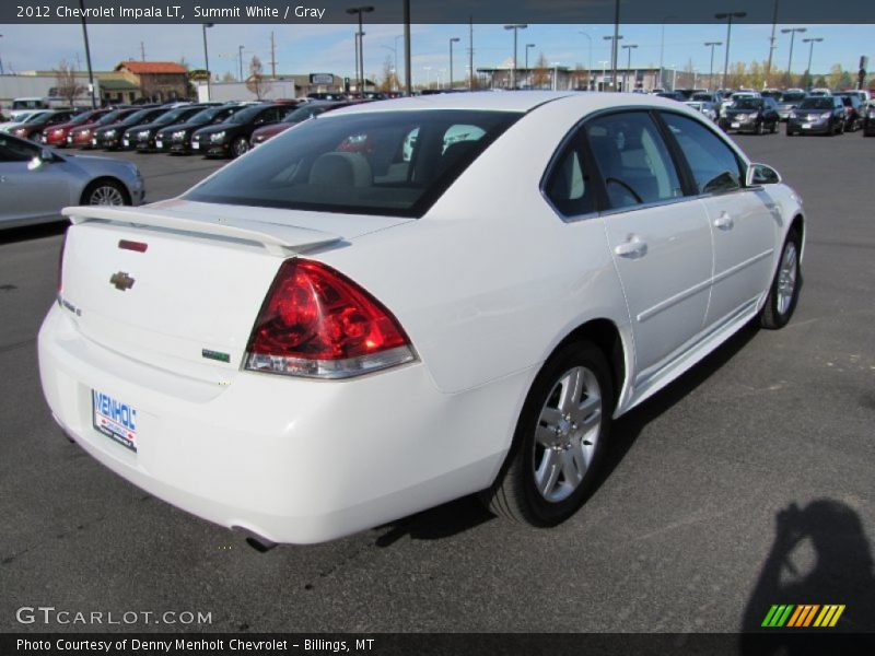 Summit White / Gray 2012 Chevrolet Impala LT
