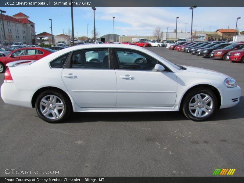 Summit White / Gray 2012 Chevrolet Impala LT