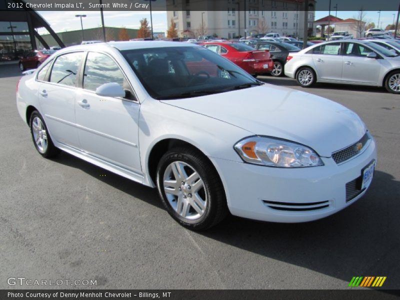 Summit White / Gray 2012 Chevrolet Impala LT