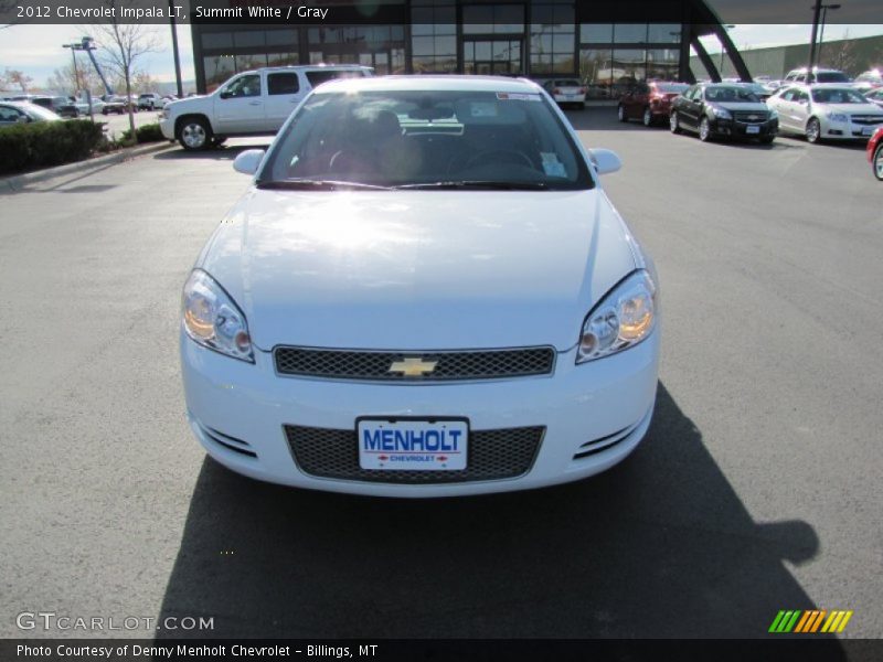 Summit White / Gray 2012 Chevrolet Impala LT