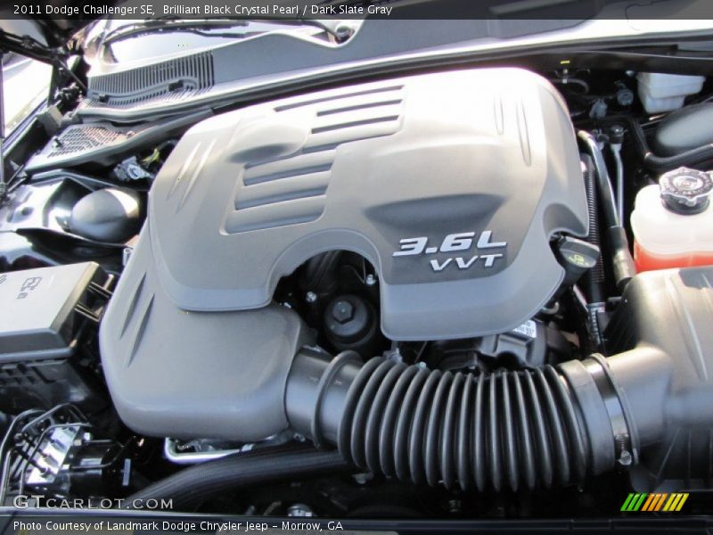 Brilliant Black Crystal Pearl / Dark Slate Gray 2011 Dodge Challenger SE
