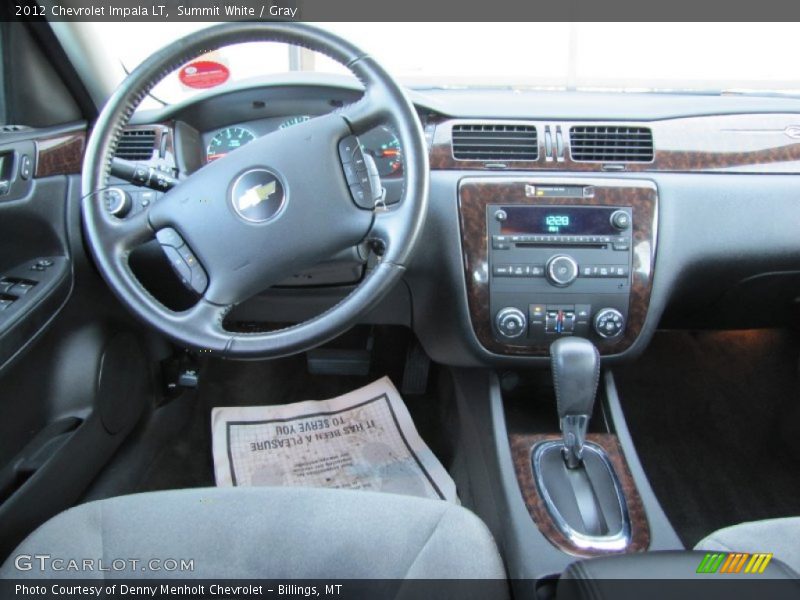 Summit White / Gray 2012 Chevrolet Impala LT