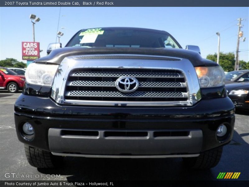 Black / Red Rock 2007 Toyota Tundra Limited Double Cab