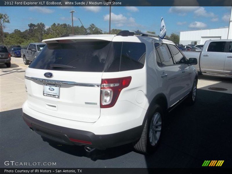 White Suede / Medium Light Stone 2012 Ford Explorer XLT EcoBoost