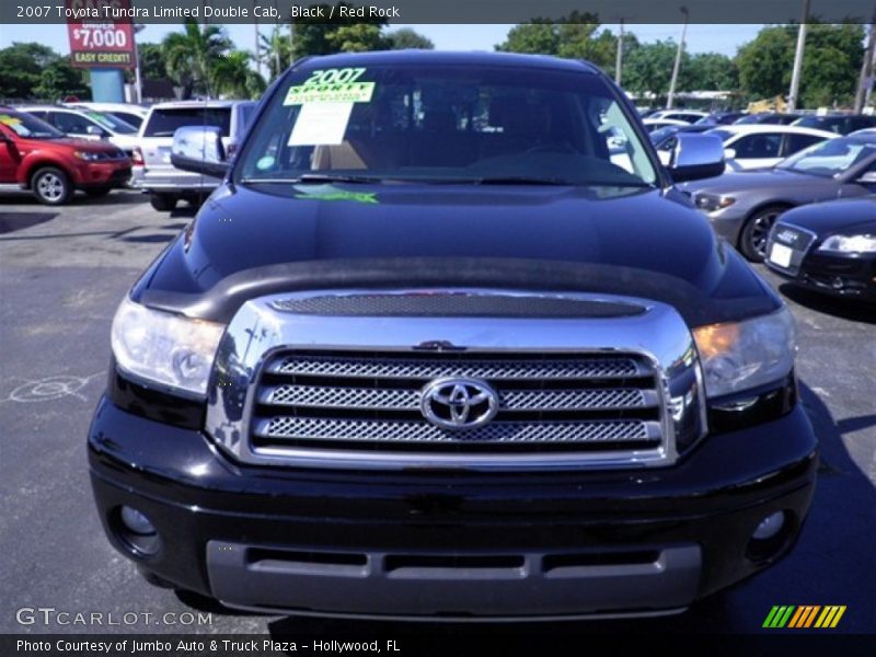 Black / Red Rock 2007 Toyota Tundra Limited Double Cab