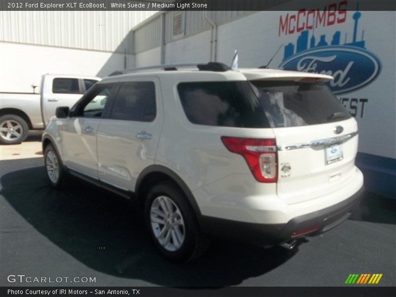 White Suede / Medium Light Stone 2012 Ford Explorer XLT EcoBoost