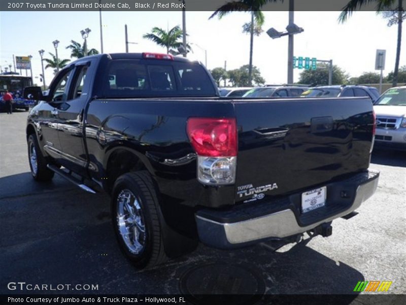 Black / Red Rock 2007 Toyota Tundra Limited Double Cab