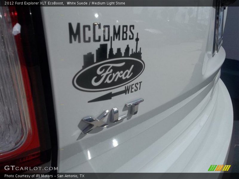 White Suede / Medium Light Stone 2012 Ford Explorer XLT EcoBoost