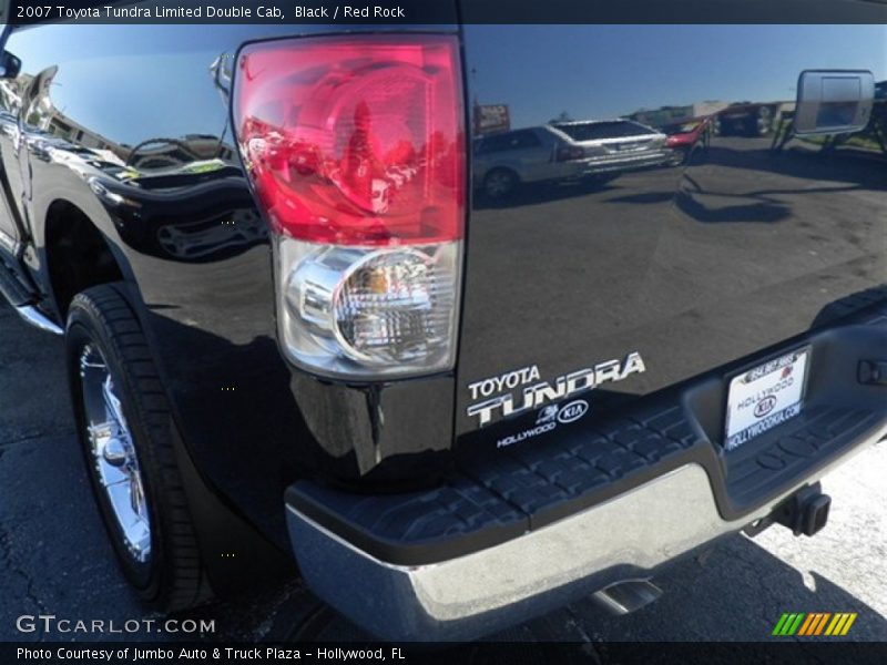 Black / Red Rock 2007 Toyota Tundra Limited Double Cab