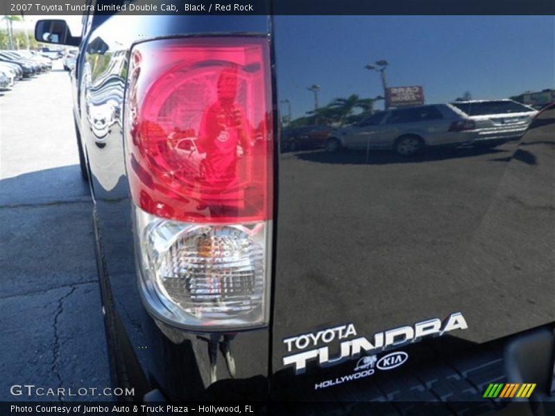 Black / Red Rock 2007 Toyota Tundra Limited Double Cab
