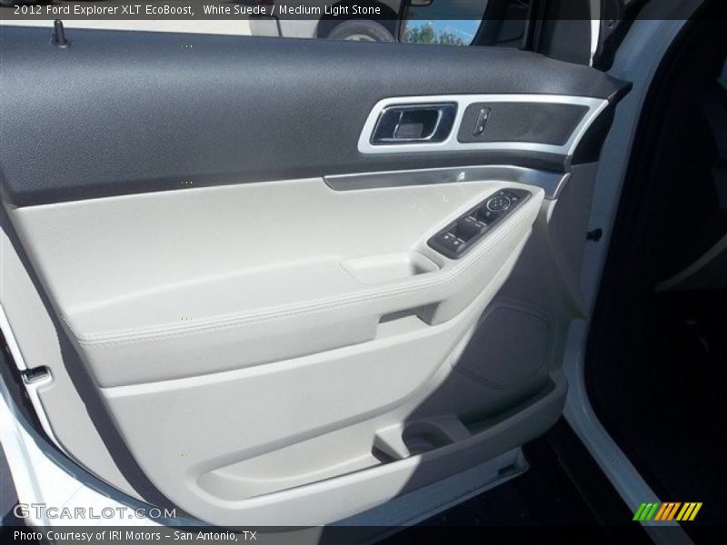 White Suede / Medium Light Stone 2012 Ford Explorer XLT EcoBoost